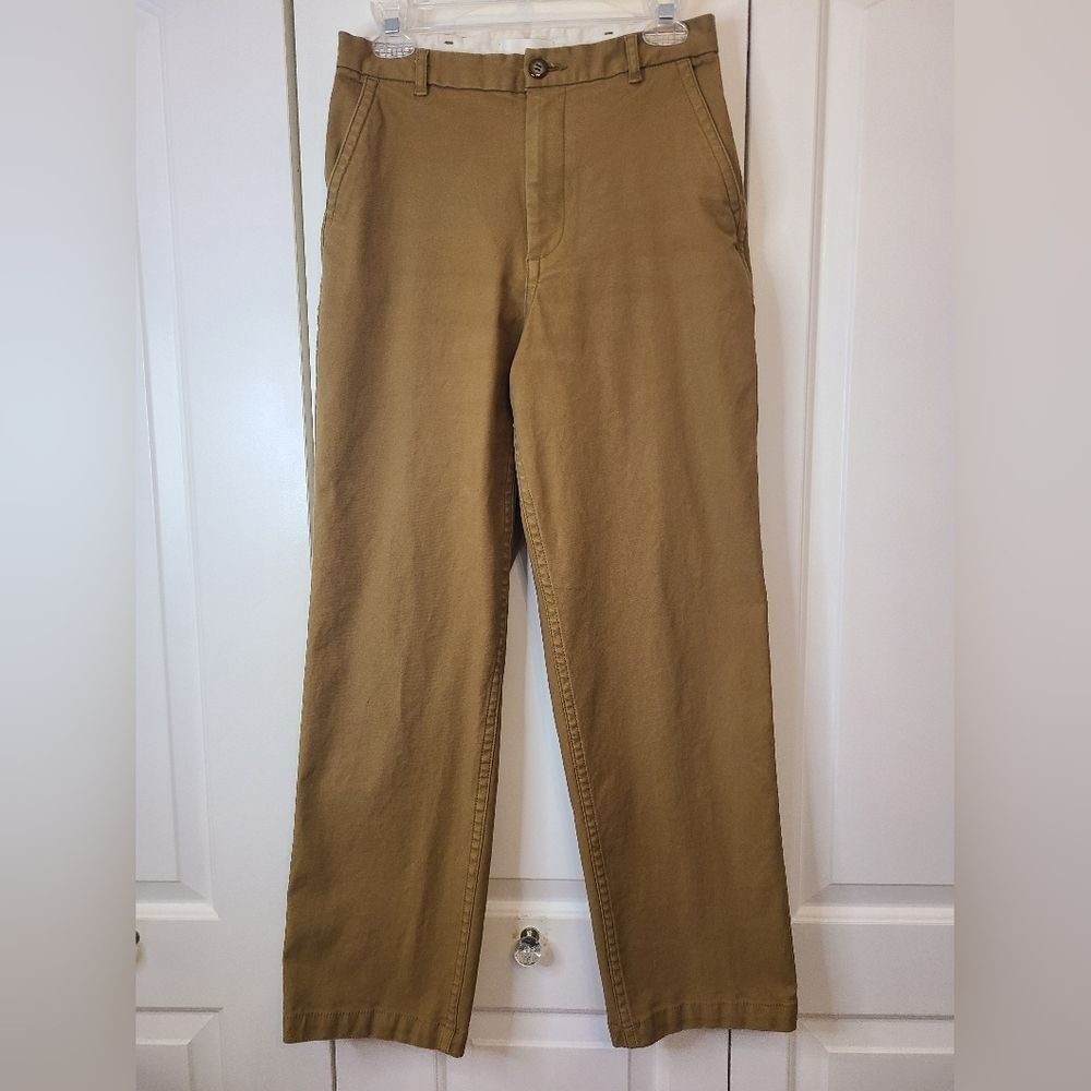 Moussy Vintage  Chino Khaki Pants Back Pockets Tan Neutral Size L